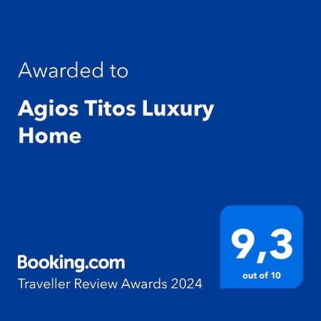 Agios Titos Luxury Home Iraklio Eksteriør billede